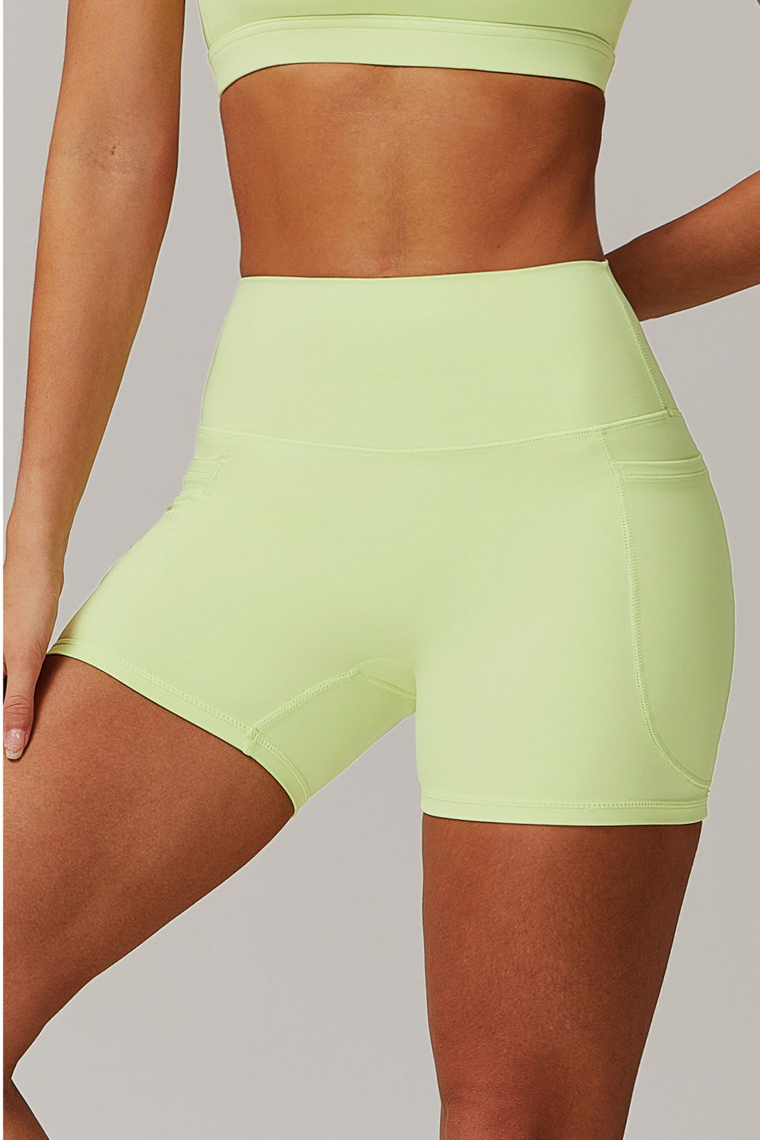 High-Waist Sculpt Pocket Shorts