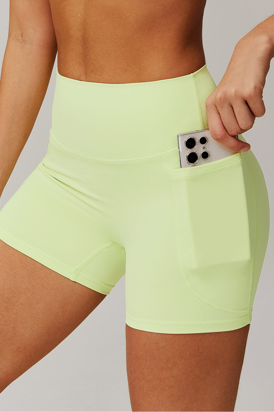 High-Waist Sculpt Pocket Shorts