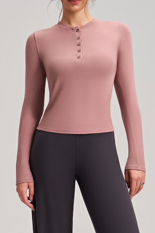 Aurelia Button Contour Long Sleeve