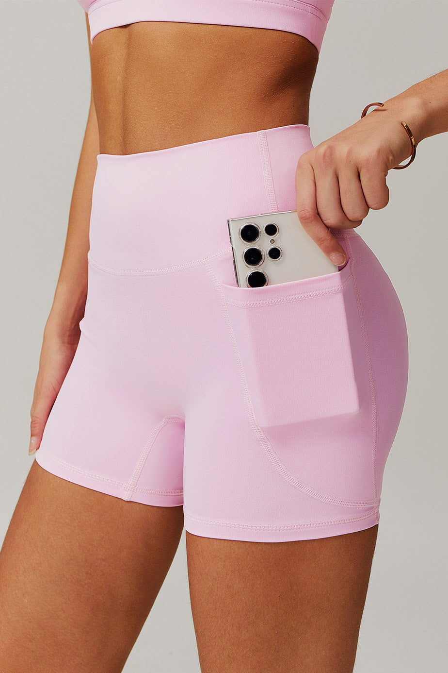 High-Waist Sculpt Pocket Shorts
