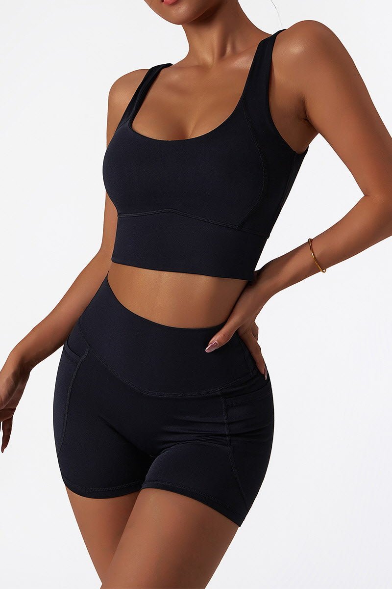 High-Waist Sculpt Pocket Shorts