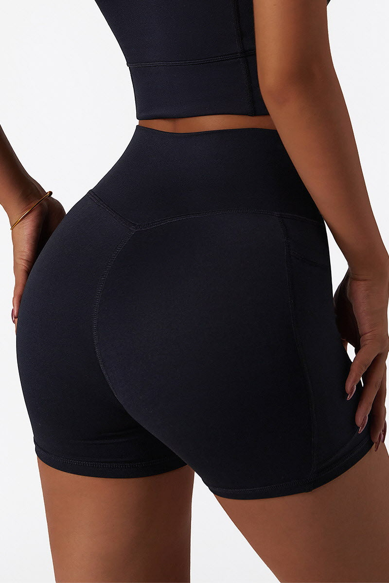 High-Waist Sculpt Pocket Shorts