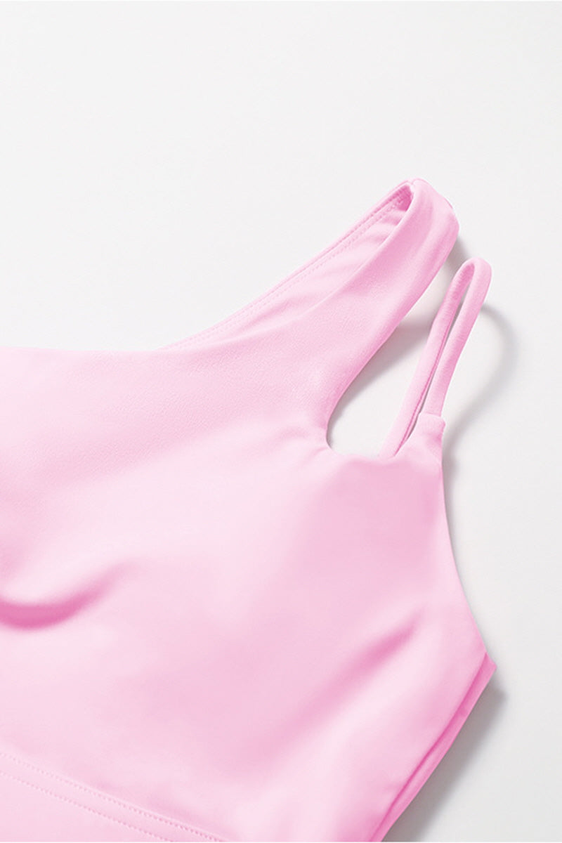 One-Shoulder Shockproof Yoga Bra