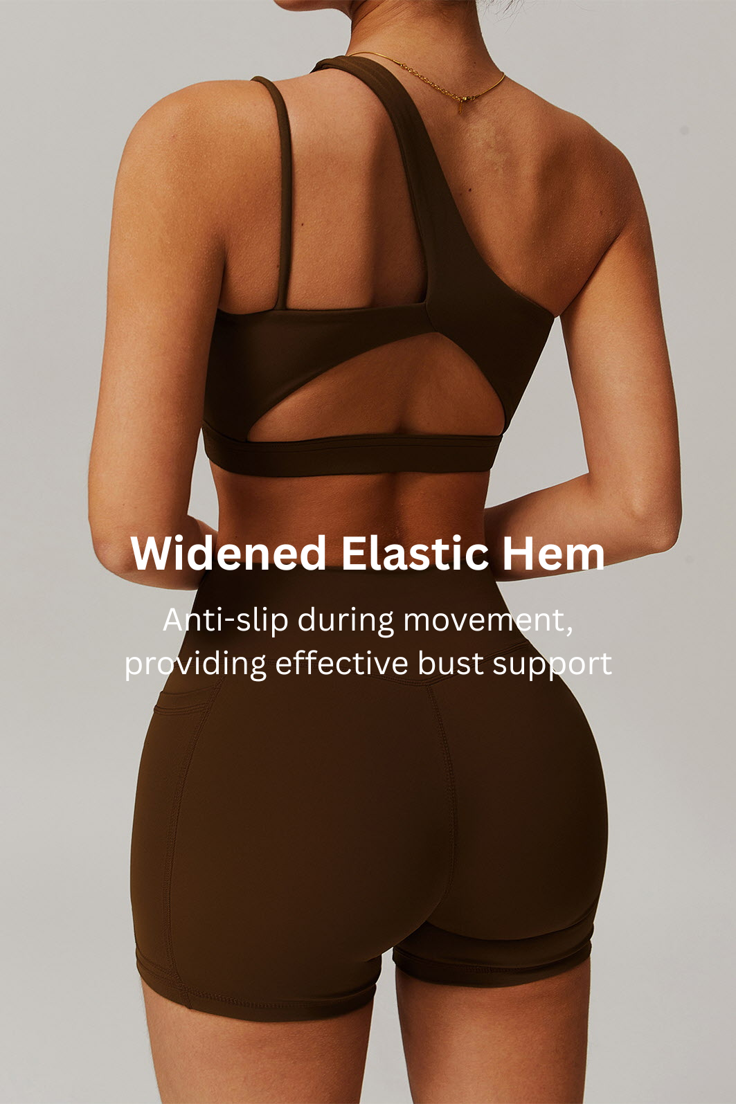 One-Shoulder Shockproof Yoga Bra
