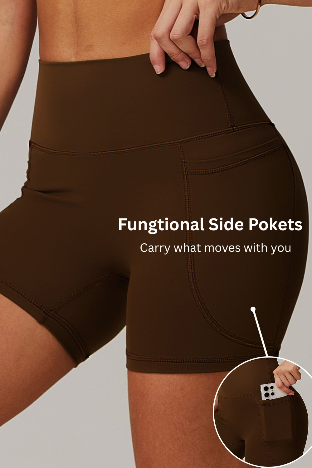 High-Waist Sculpt Pocket Shorts
