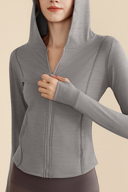 Arden Curve Zip Hoodie