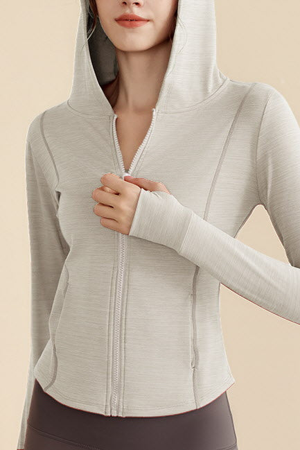 Arden Curve Zip Hoodie