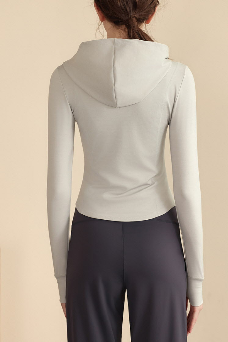 Arden Curve Zip Hoodie