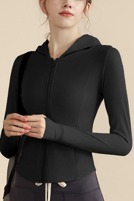 Arden Curve Zip Hoodie