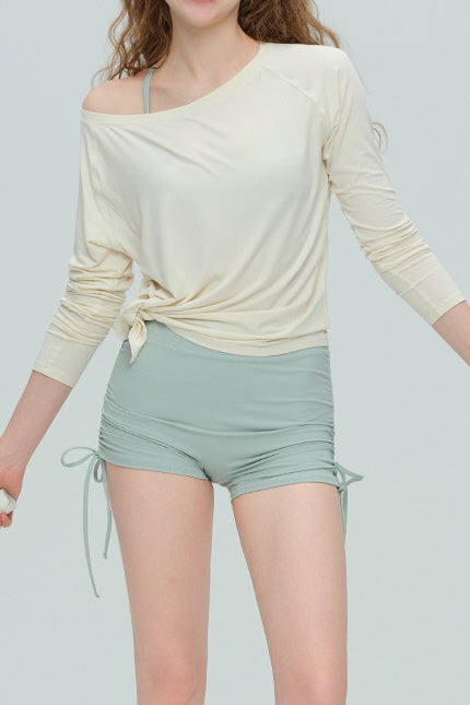 Soft Flow Off-Shoulder Long Sleeve Top