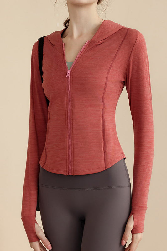 Arden Curve Zip Hoodie