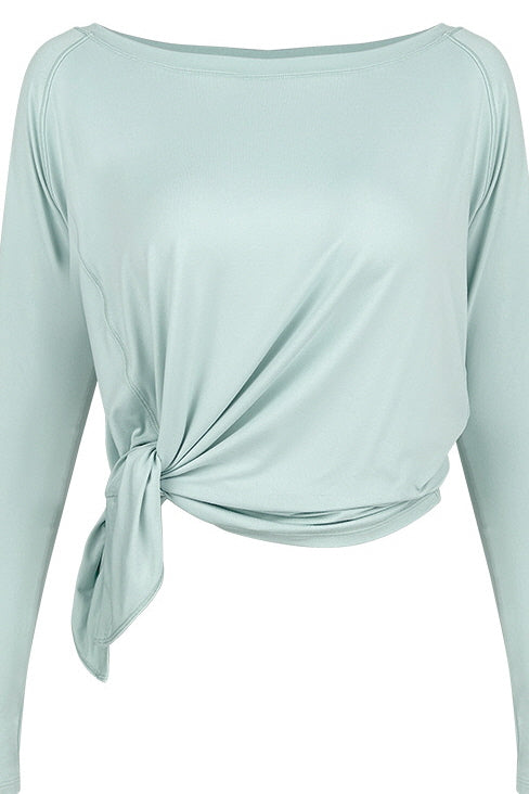 Soft Flow Off-Shoulder Long Sleeve Top