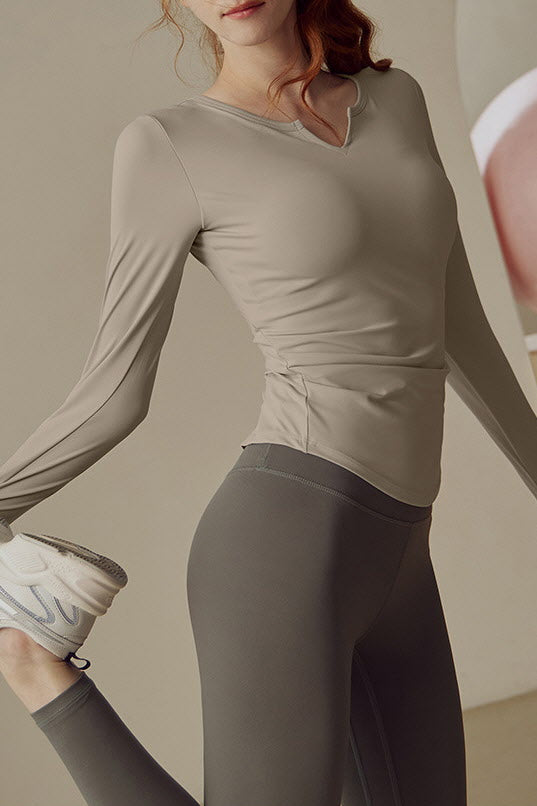 Shanti Zen Notch Long Sleeve