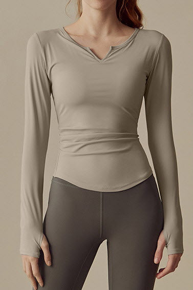Shanti Zen Notch Long Sleeve