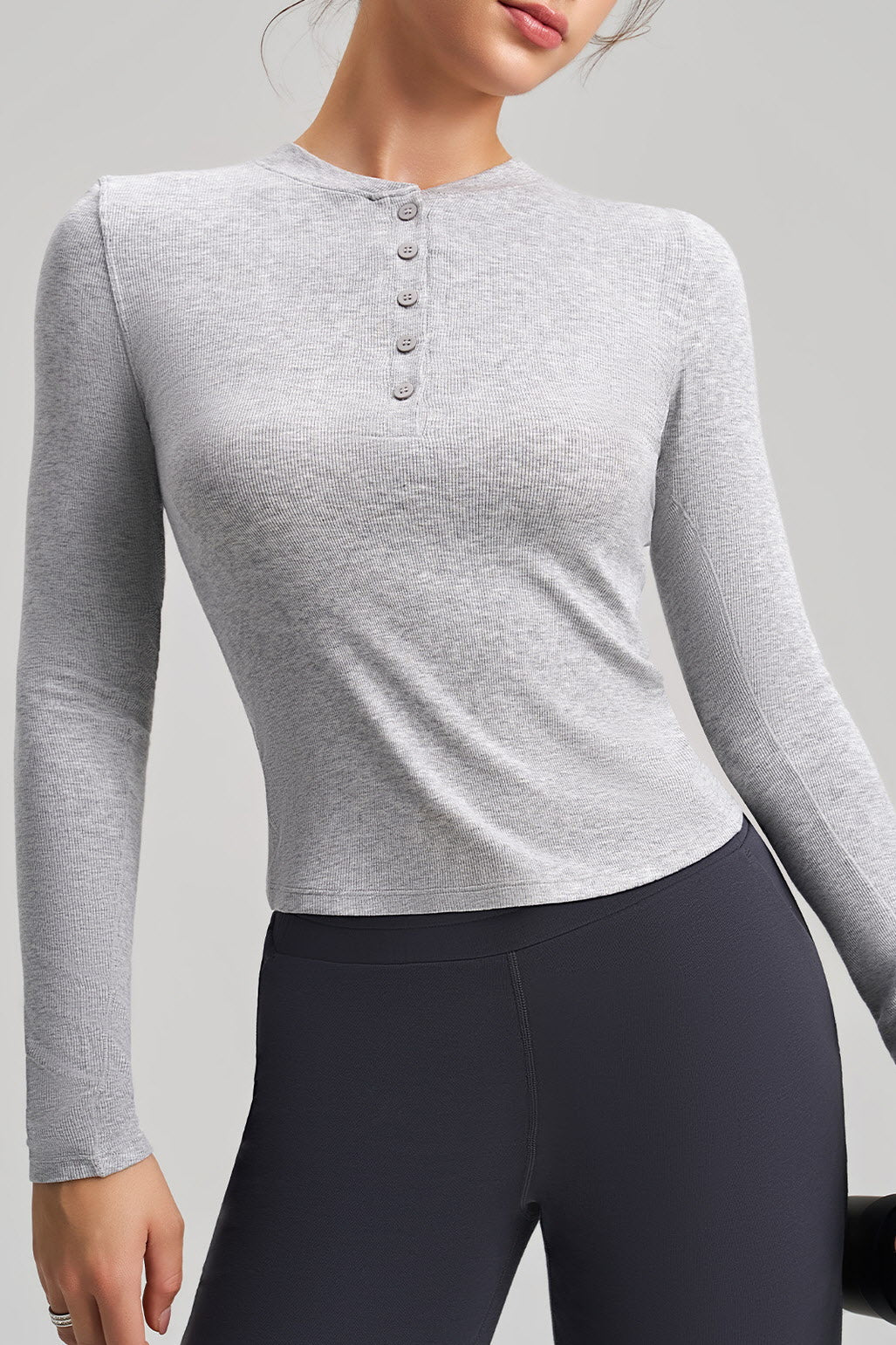 Aurelia Button Contour Long Sleeve