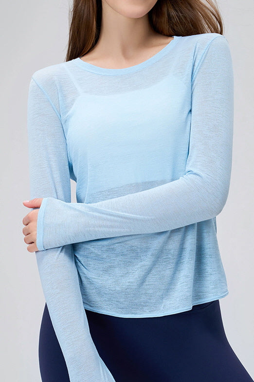 Cross Back Breathable Layer Top
