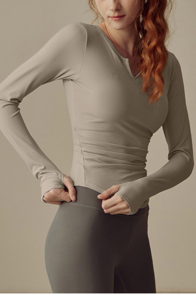 Shanti Zen Notch Long Sleeve