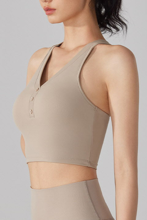 Prana Henley-Button Performance Top