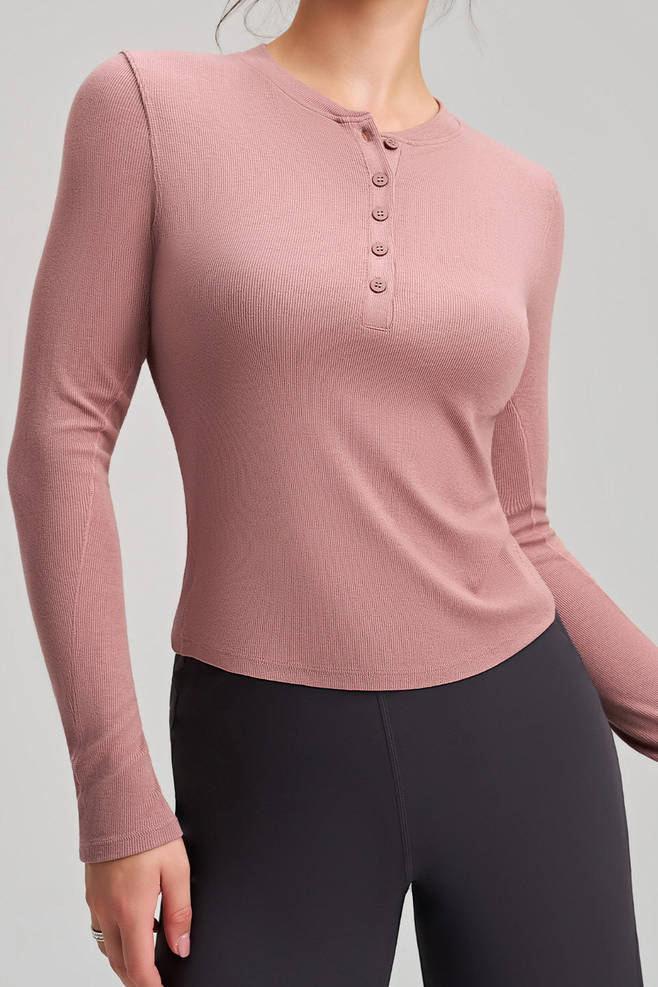 Aurelia Button Contour Long Sleeve