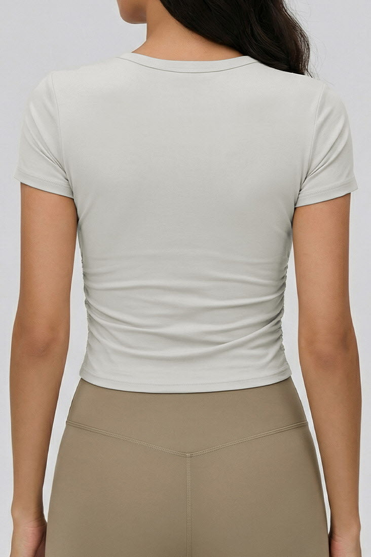 Prana Ruched Cloud Tee