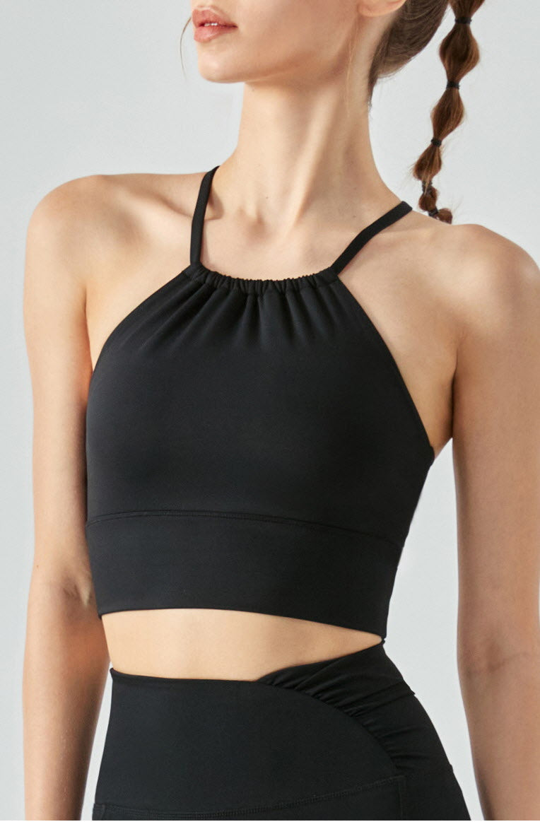 Shanti Gathered Halter Bra