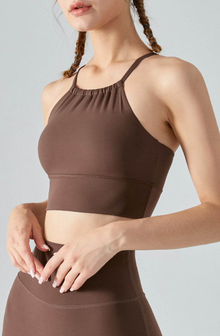 Shanti Gathered Halter Bra