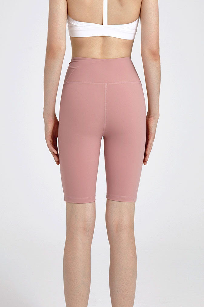 Shanti Crossover Gathered Biker Shorts