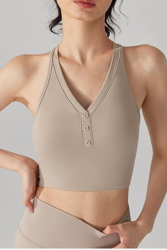 Prana Henley-Button Performance Top