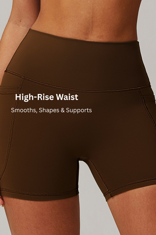 High-Waist Sculpt Pocket Shorts