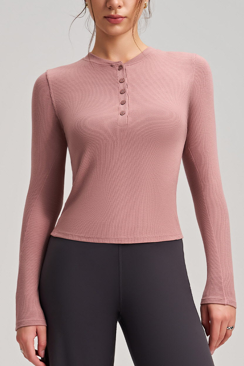 Aurelia Button Contour Long Sleeve