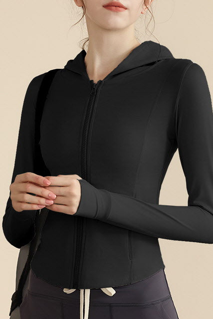 Arden Curve Zip Hoodie