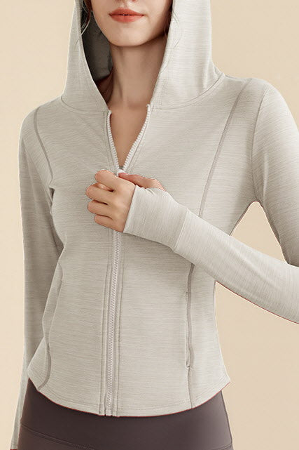 Arden Curve Zip Hoodie