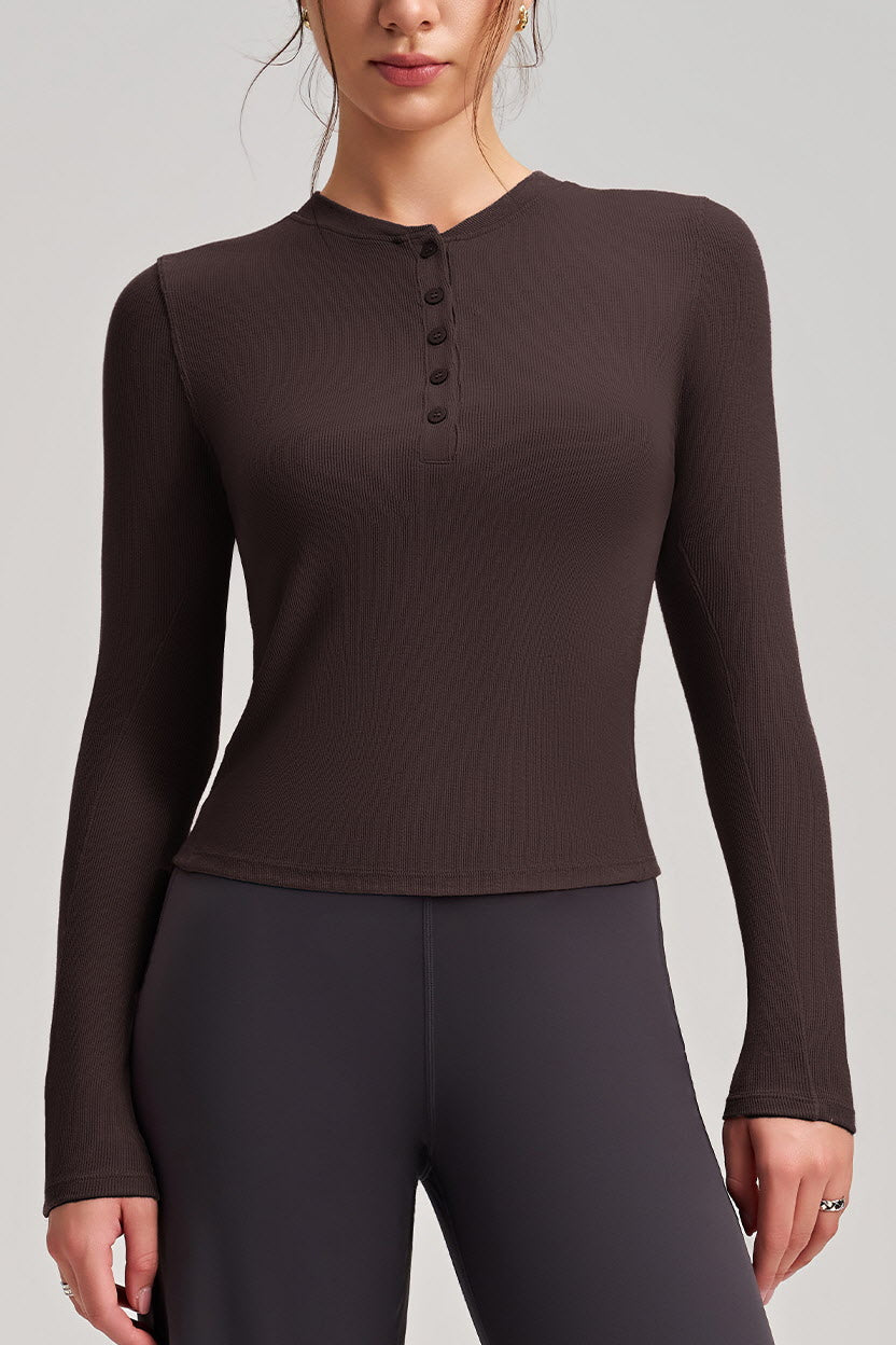 Aurelia Button Contour Long Sleeve