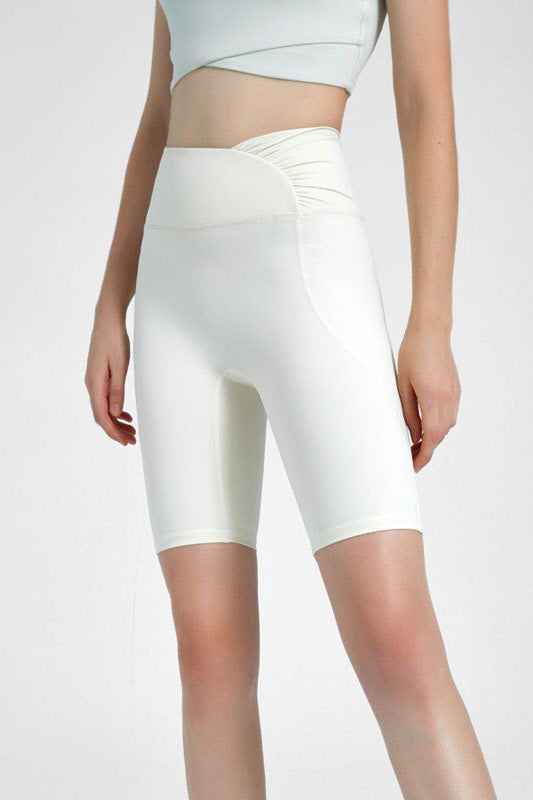 Shanti Crossover Gathered Biker Shorts