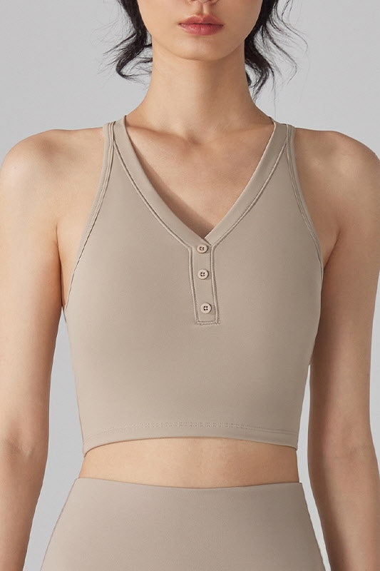 Prana Henley-Button Performance Top