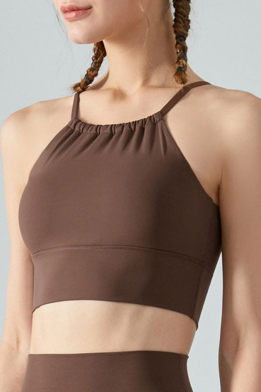 Shanti Gathered Halter Bra