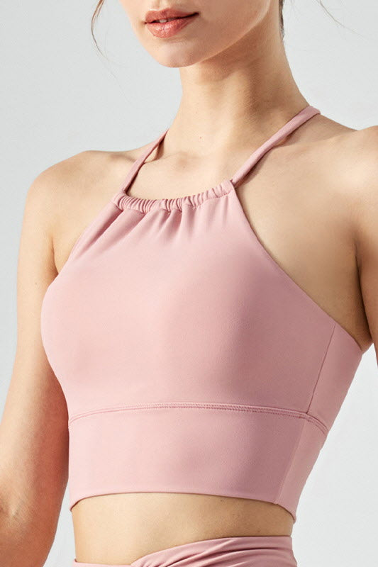 Shanti Gathered Halter Bra