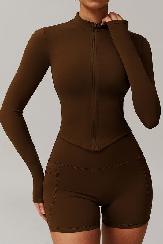 Zip-Up Sculpt Jacket