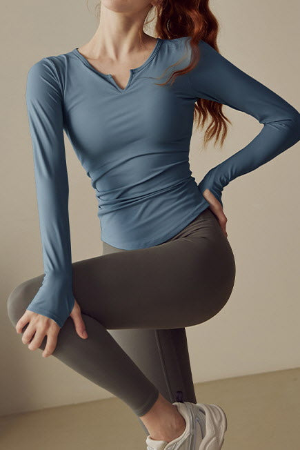 Shanti Zen Notch Long Sleeve