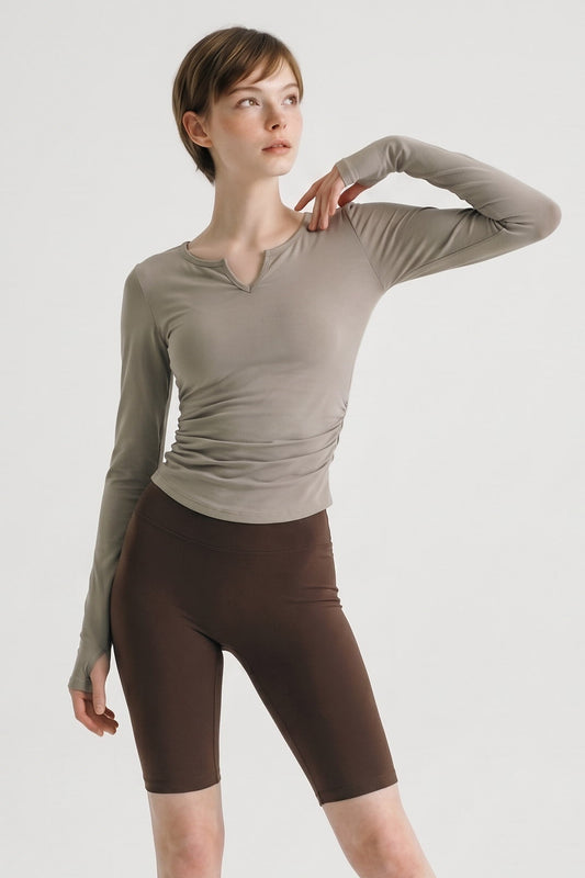 Shanti Zen Notch Long Sleeve
