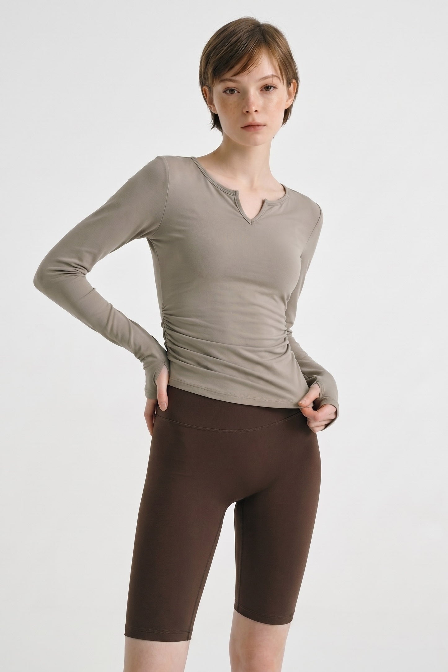 Shanti Zen Notch Long Sleeve