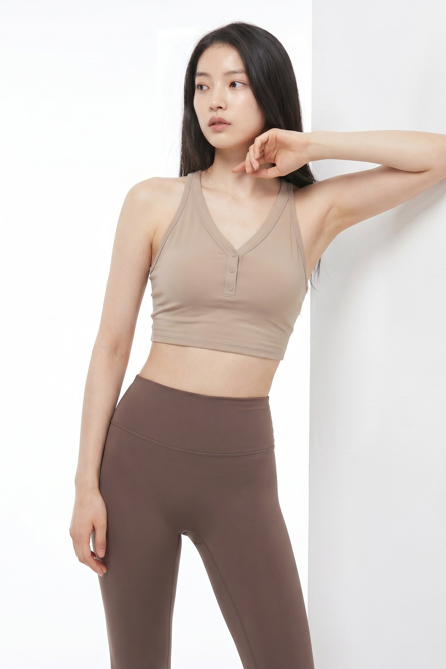Prana Henley-Button Performance Top